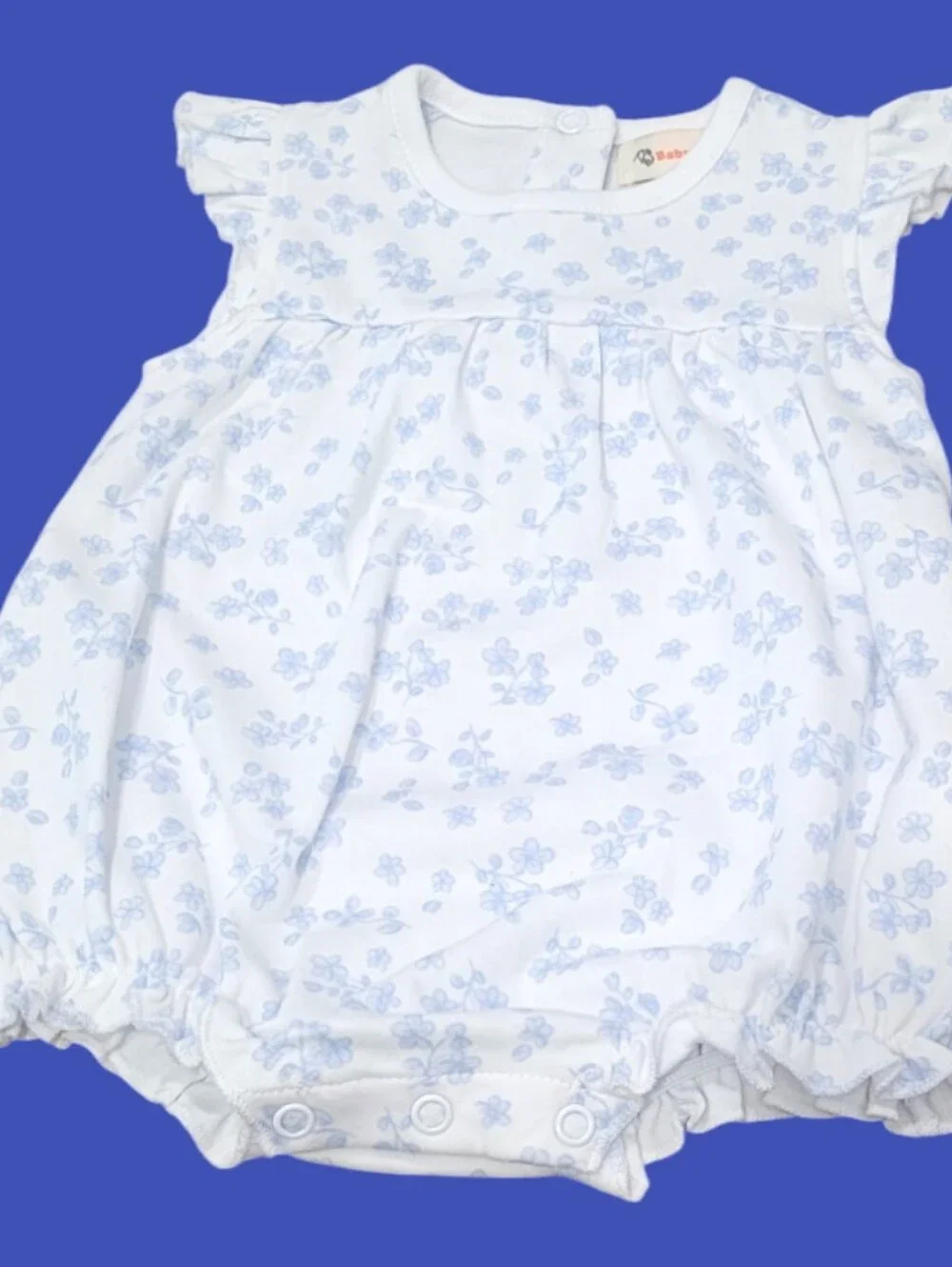 Baby Luigi Baby Girl's Floral Bubble Romper
